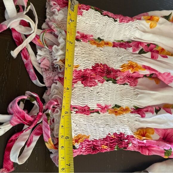 2 Vintage Girls Rayon Hawaiian Dresses Sunny and Paradise Made in the USA - Picture 10 of 16